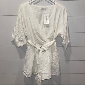 12th Tribe Sail To Sydney White Romper Womens Size Small New With Tags